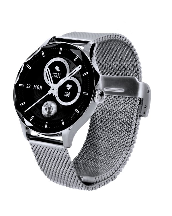 Garett Smartwatch Viva Silver steel Умные часы AMOLED / IP67 / Find your phone / Music playback control