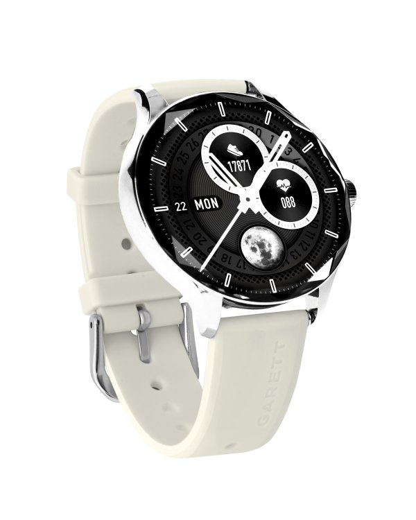 Garett Smartwatch Viva Silver steel Умные часы AMOLED / IP67 / Find your phone / Music playback control