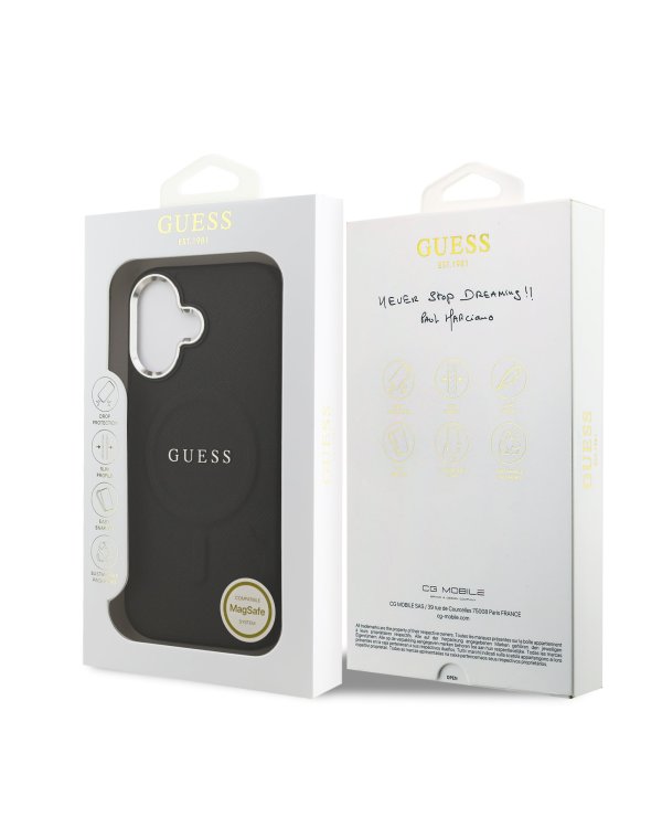 Guess PU Saffiano MagSafe Case Чехол для Apple iPhone 17
