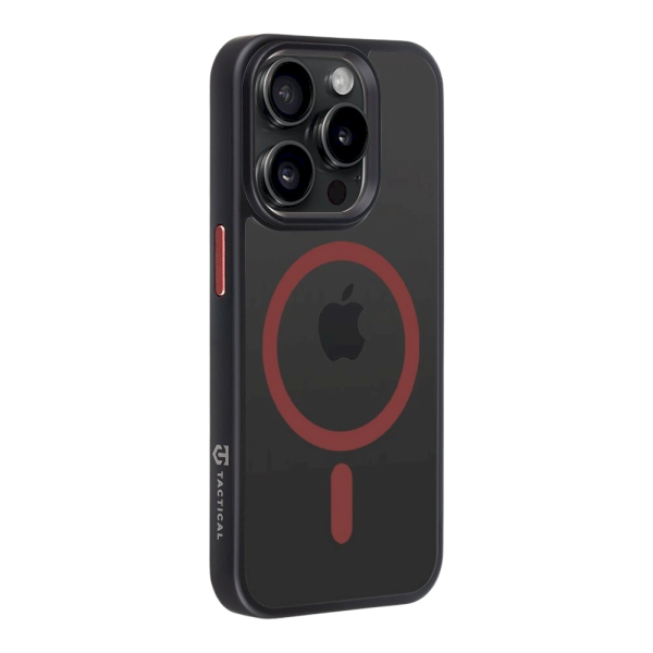 Обложка книги «Tactical MagForce Hyperstealth 2.0 Защитный чехол для iPhone 15 Pro / чёрный/красный»