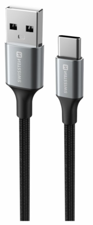 Swissten Textile II USB - USB-C Kабель для передачи данных и зарядки 1.5m