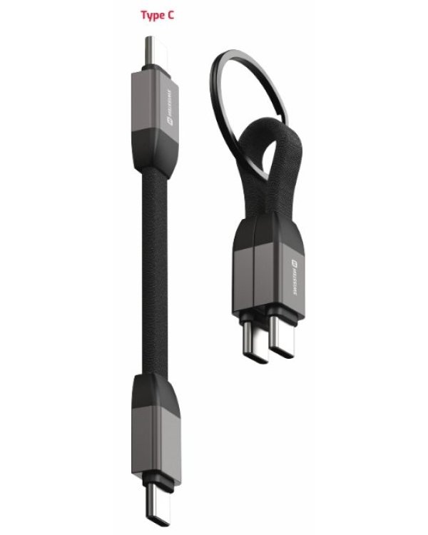 Swissten Magnetic Keychain USB-C - USB-C Кабель 9.7cm