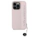 Обложка книги «Karl Lagerfeld PU Saffiano Rhinestone Charm Case Защитный чехол для iPhone 15 Pro Max / розовый»