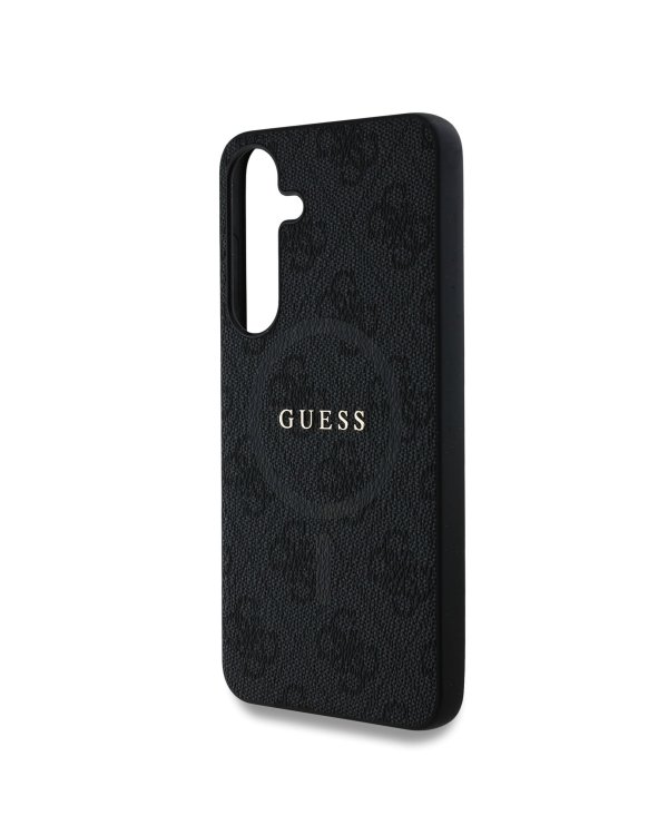 Guess PU Leather 4G Colored Ring MagSafe Чехол для Samsung Galaxy S25 Plus