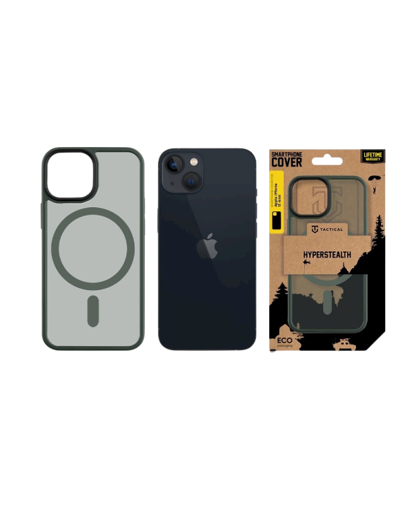 Дополнительное изображение книги «Tactical MagForce Hyperstealth Cover Защитный чехол для iPhone 13 mini / лесной зелёный»