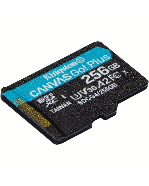 Kingston microSDXC Canvas Go! Plus Gen4 Карта Памяти 256GB A2 U3 V30 + adapter