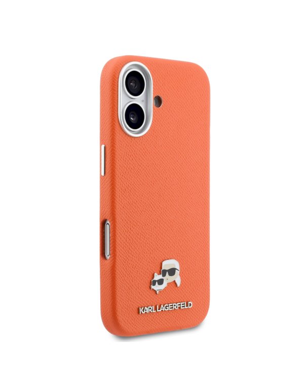 Karl Lagerfeld PU Karl and Choupette Heads Pins MagSafe Case Чехол для Apple iPhone 17