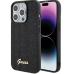 Guess PU Disco Script Metal Case Защитный Чехол для Apple iPhone 15