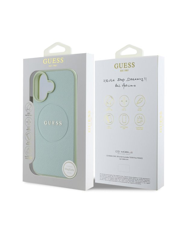 Guess PU Grained Classic Logo MagSafe Case Чехол для Apple iPhone 16