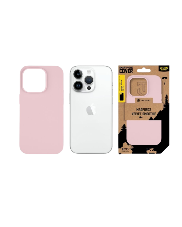 Tactical MagForce Velvet Smoothie Cover Защитный чехол для Apple iPhone 14 Pro / розовая пантера