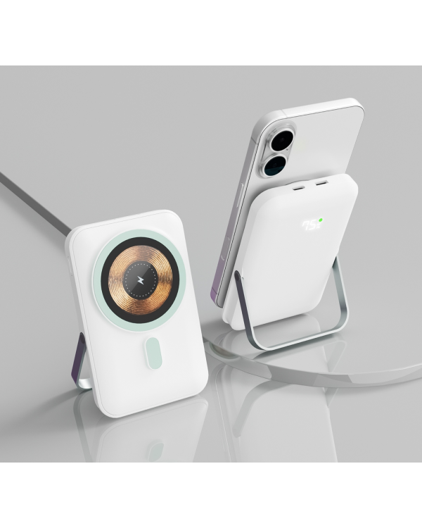 Qualo QMPB5-LD-00 MagSafe Беспроводной Повер Банк 10000mAh / LED / 20 W / USB-C / Lightning