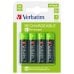 Verbatim 49517 Перезаряжаемые батарейки AA 2500mAh 4шт