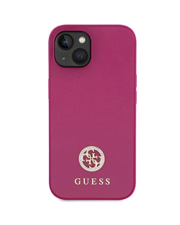 Guess Strass Metal Logo Back Case Защитный Чехол для Apple iPhone 15