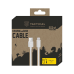 Tactical Smooth Thread USB-A/Lightning Кабель 2m / белый