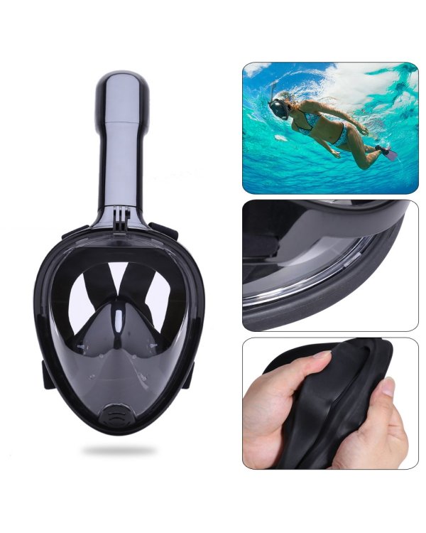 RoGer Маска для подводного плавания L / XL Черная