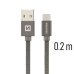 Swissten Textile Универсальный Quick Charge 3.1 USB-C USB Кабель данных 20 cм