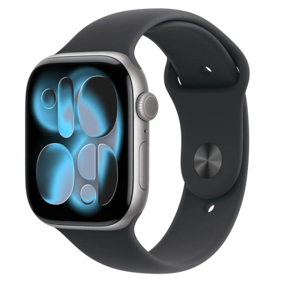 Обложка книги «Apple Watch Series 11 Умные часы 46mm / Space Gray / Black Sport Band S/M»