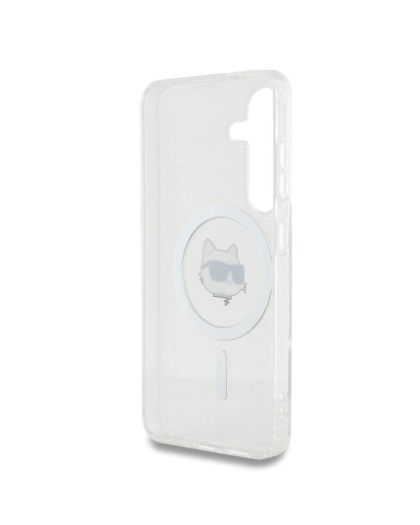 Karl Lagerfeld IML Choupette Head MagSafe Защитный чехол для Samsung Galaxy S25 / прозрачный