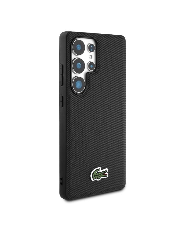 Lacoste Iconic Petit Pique Woven Logo MagSafe Case Чехол для Samsung Galaxy S25 Ultra