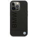 BMW BMHCP13LSLLBK Back Case Кожанный Чехол для телефона Apple iPhone 13 / 13 Pro Черный