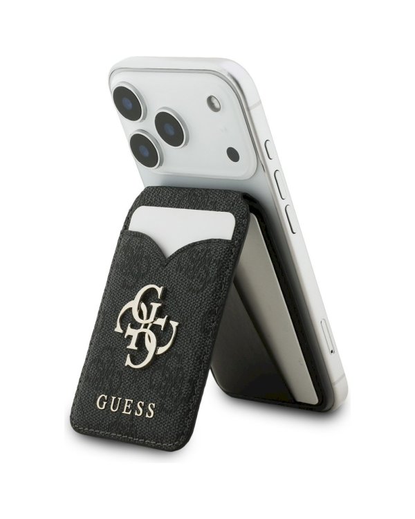 Guess MagSafe Кошелёк с Зеркалом и Подставкой 4G Чёрный