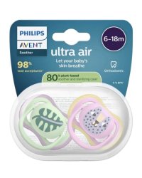 Philips Avent Ultra Air Пустышки Для Девочек 6-18m 2шт
