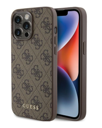 Guess PU 4G Metal Logo Case Защитный Чехол для Apple iPhone 15