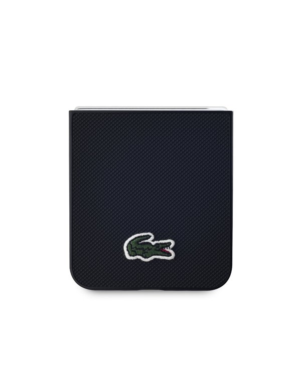 Lacoste Iconic Petit Pique Woven Logo MagSafe Чехол для Samsung Galaxy Z Flip 6 / 7 FE