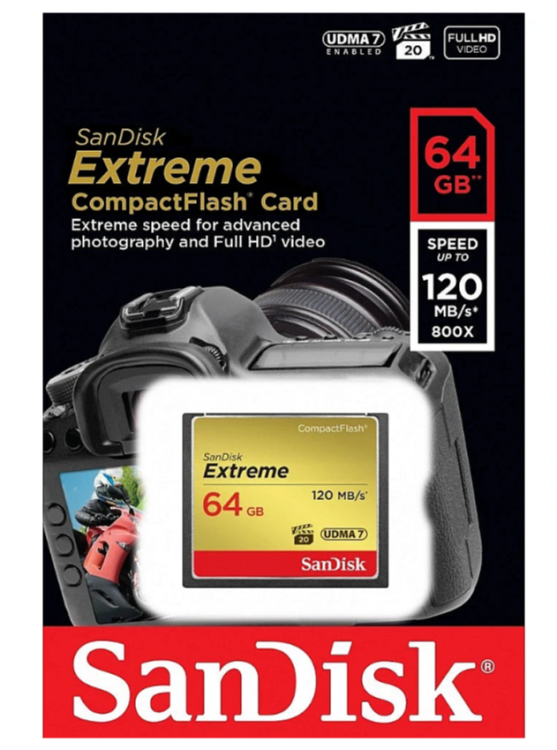 SanDisk CF Extreme Карта памяти 64GB SanDisk CF Extreme Карта памяти 64GB