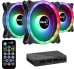 Aerocool DUO 12 PRO ARGB 12cm Комплект кулеров для компьютера с дистанционным управлением