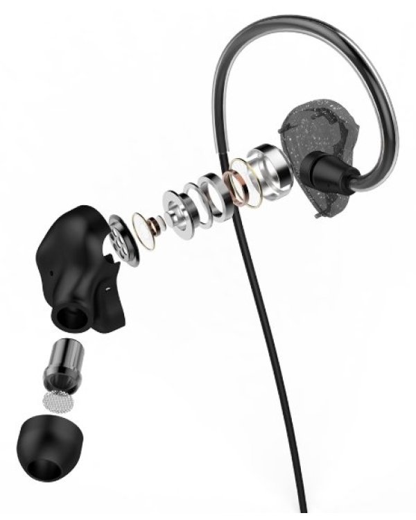 UiiSii CM5-L Premium Hi-Res Sport Наушники с Mикрофоном и пультом регулировки громкости / 3.5mm / 1.2m