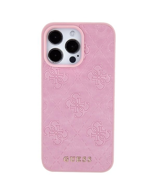 Guess Leather 4G Stamped Back Case Защитный Чехол для Apple iPhone 15 Pro Max