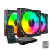 Mars Gaming MF3DPROKIT ARGB 120mm Комплект кулеров для компьютера с дистанционным управлением