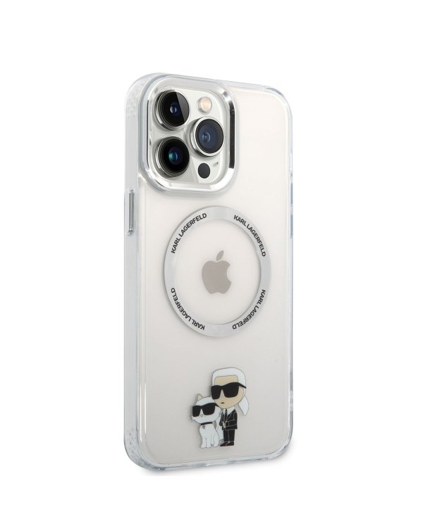 Karl Lagerfeld IML Karl and Choupette MagSafe Case Защитный чехол для iPhone 13 Pro Max / прозрачный