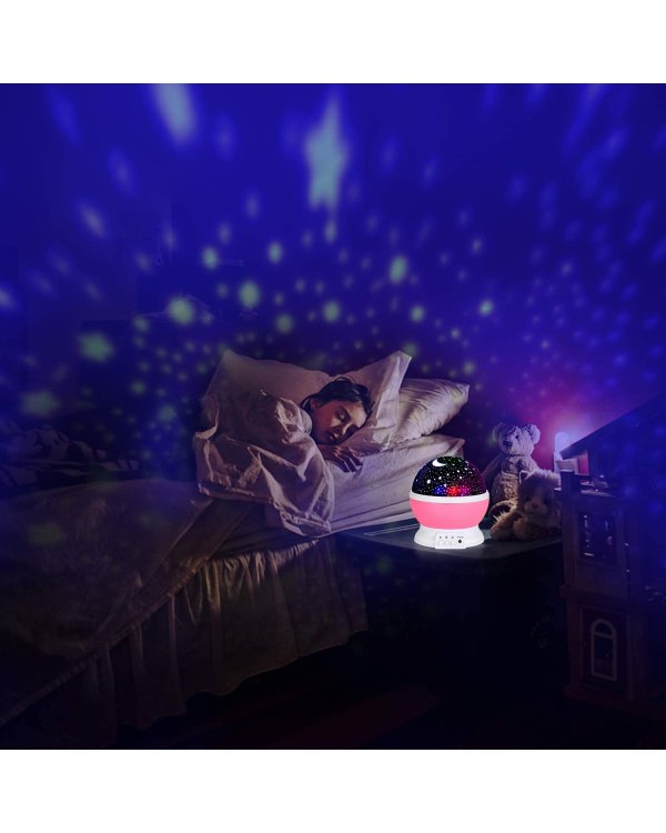 Дополнительное изображение книги «RoGer Night Light Rotating 360 Star Projector ночной свет LED Лампа»