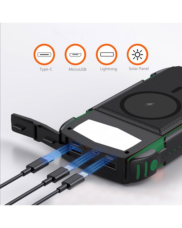 4smart Solar Power Bank Переносная зарядная батарея UltiMag 20000 mAh