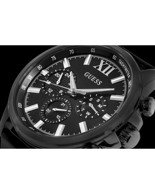 Дополнительное изображение книги «Guess Walker Chronograph Мужские Часы Black Silicone 44mm»