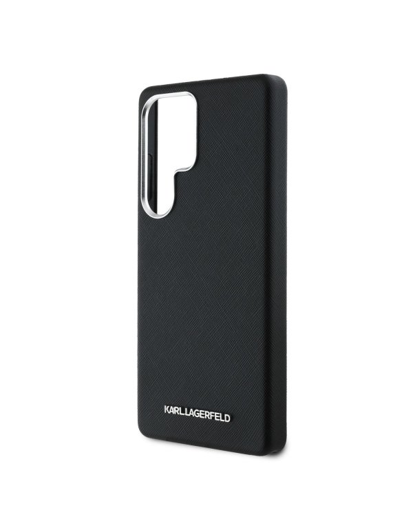Karl Lagerfeld PU Saffiano Metal Logo and Frame Case Чехол для Samsung Galaxy S25 Ultra