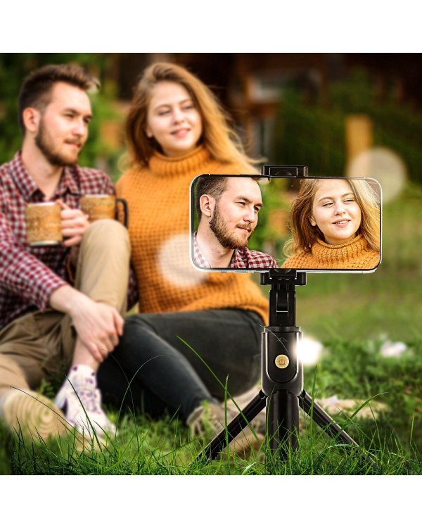 RoGer 2in1 Selfie Stick + штатив телескопическая подставка с Bluetooth пульт дистанционного управления