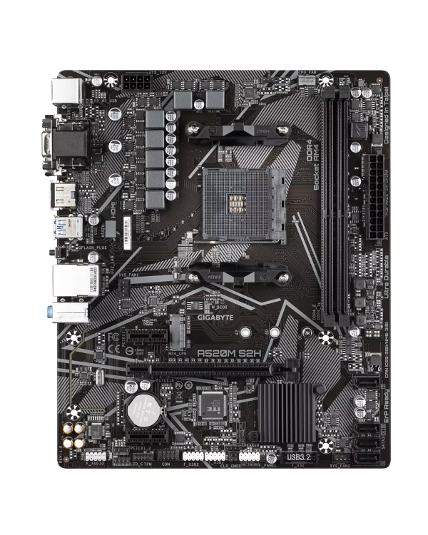 Gigabyte A520M S2H Материнская плата AMD Ryzen 5000 Series AM4 DDR4