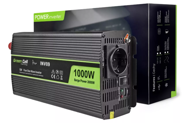 Green Cell INV09 Aдаптер питания / инвертор Авто 1000W