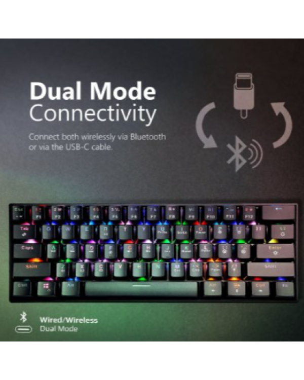 Дополнительное изображение книги «VERTUX VertuPro Механическая игровая RGB Bluetooth Kлавиатура»