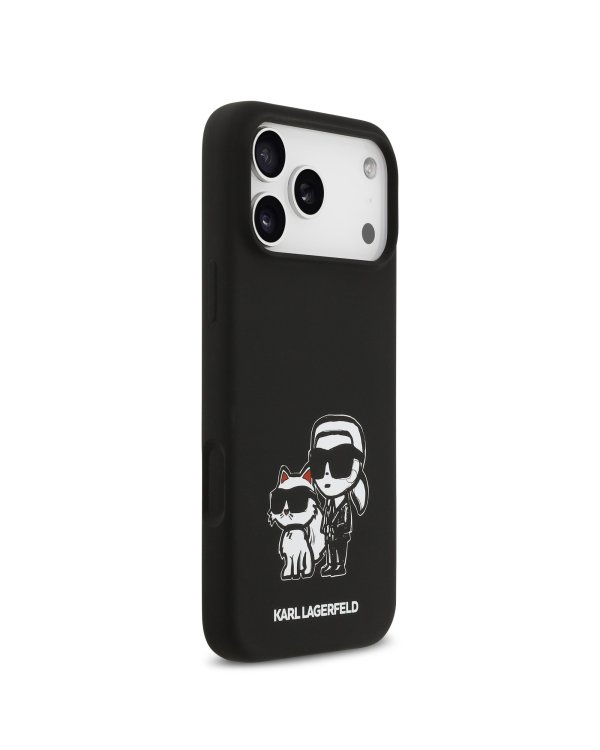 Karl Lagerfeld Ringstand Karl and Choupette MagSafe Case Чехол для Apple iPhone 17 Pro Max
