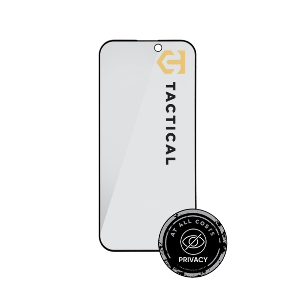 Tactical Glass Shield Privacy Stealth 5D Защитное стекло для Apple iPhone 16 Pro/17 / чёрный