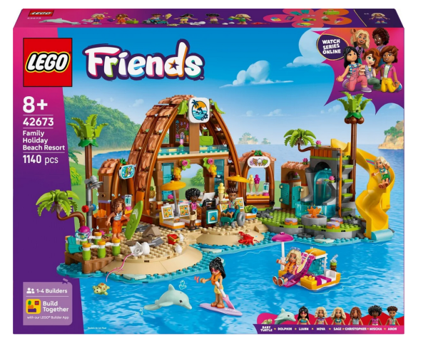 LEGO Friends 42673 Family Vacation Beach Resort Конструктор