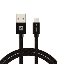 Swissten Textile Fast Charge 3A Lightning Кабель Для Зарядки и Переноса Данных 3m