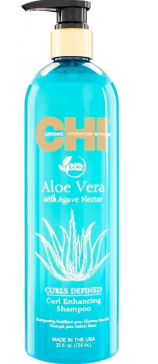 CHI Aloe Vera Curls Defined Curl Укрепляющий Шампунь 739ml CHI Aloe Vera Curls Defined Curl Укрепляющий Шампунь 739ml