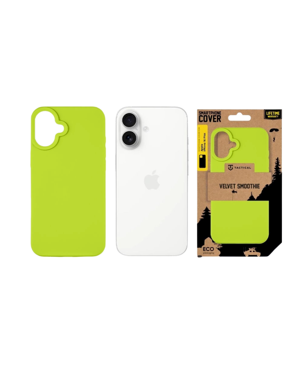 Tactical Velvet Smoothie Cover Защитный чехол для Apple iPhone 16 Plus / авокадо