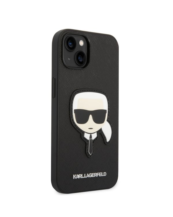 Karl Lagerfeld PU Saffiano Karl Head Case Защитный чехол для iPhone 14 Plus / чёрный