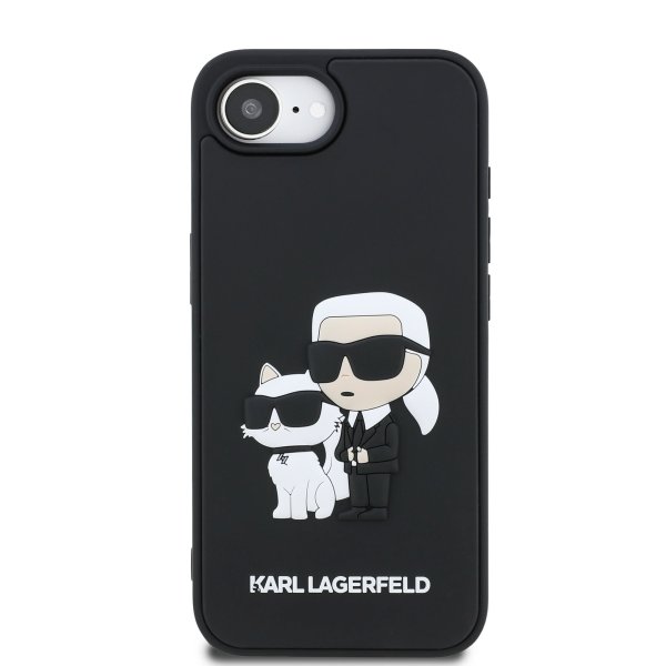 Karl Lagerfeld 3D Rubber Karl and Choupette Case Чехол для Apple iPhone 16e Karl Lagerfeld 3D Rubber Karl and Choupette Case Чехол для Apple iPhone 16e
